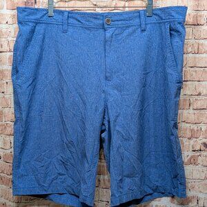 Cool Keep Stretch Performance Lightweight Heather Blue Shorts LIGHT BLUE Size 38